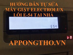 Lỗi E-54 máy giặt Electrolux có liên quan cảm biến không?