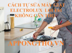 Có thể tự kiểm tra lỗi E61 máy giặt Electrolux không?